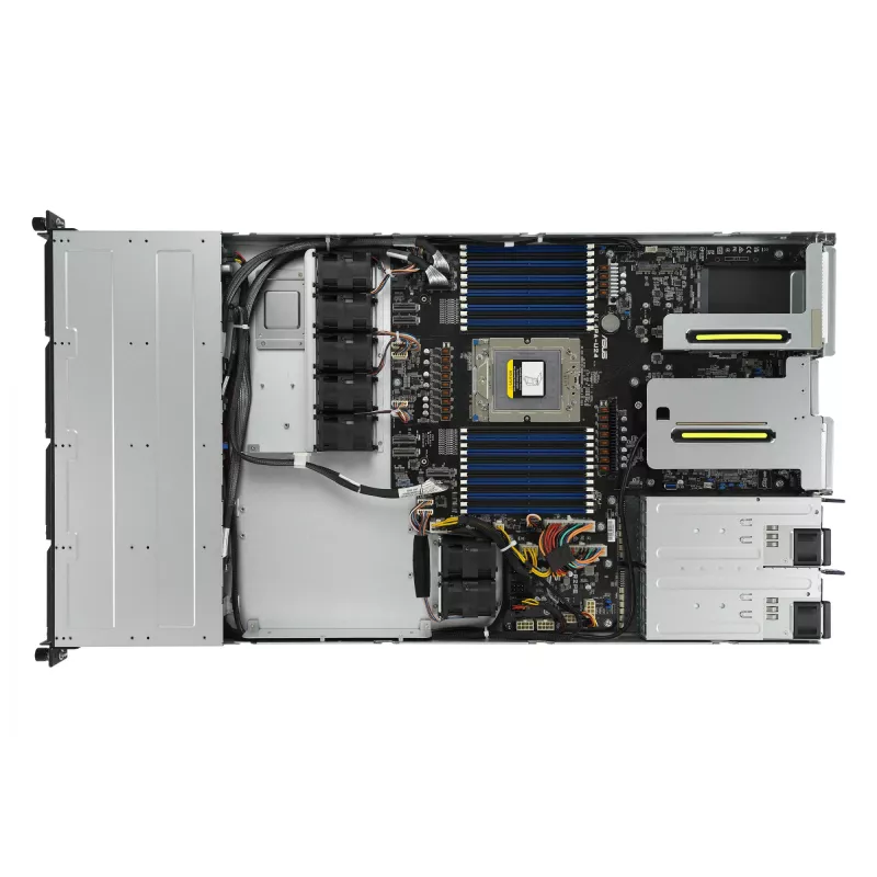 ASUS RS500A-E12-RS4U Socket SP5 rack (1U) negro, plata