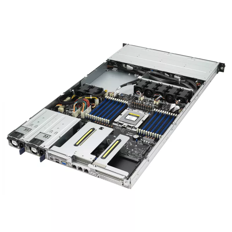 ASUS RS500A-E12-RS4U Socket SP5 rack (1U) negro, plata