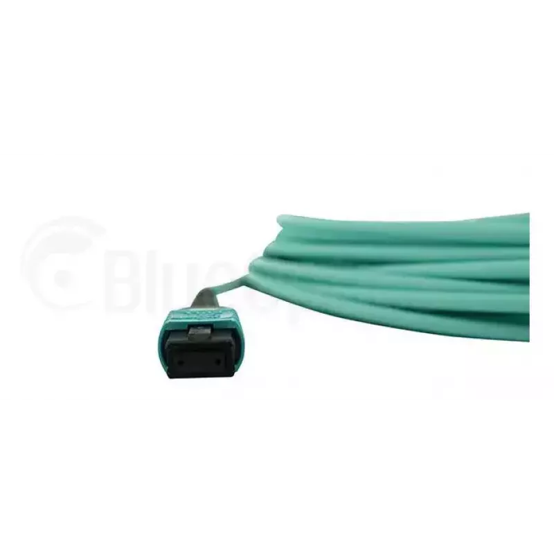 Cable de fibra óptica BlueOptics MC6709309-010-BO 10 m OM3 MPO a 4×LC (50 µm) aqua