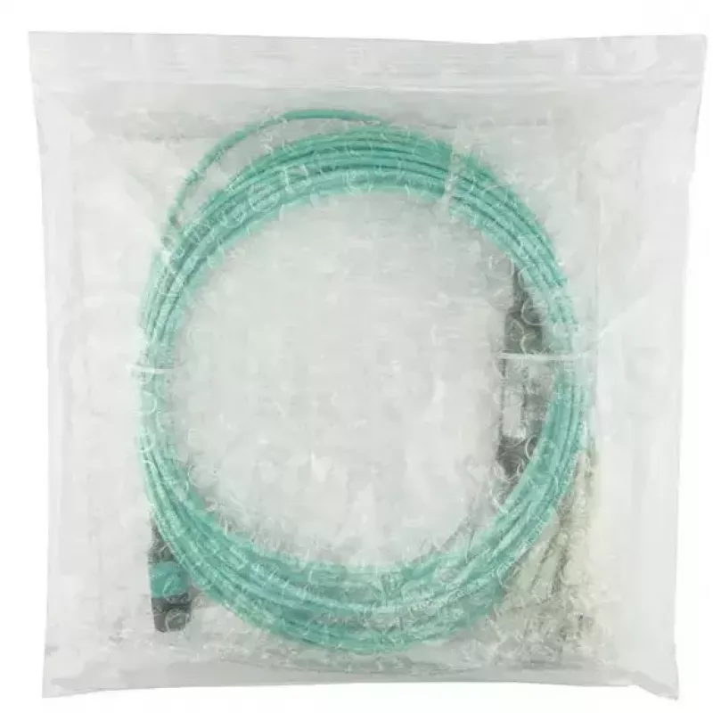Cable de fibra óptica BlueOptics MC6709309-010-BO 10 m OM3 MPO a 4×LC (50 µm) aqua