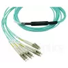 Cable de fibra óptica BlueOptics MC6709309-010-BO 10 m OM3 MPO a 4×LC (50 µm) aqua