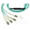 Cable de fibra óptica BlueOptics MC6709309-010-BO 10 m OM3 MPO a 4×LC (50 µm) aqua