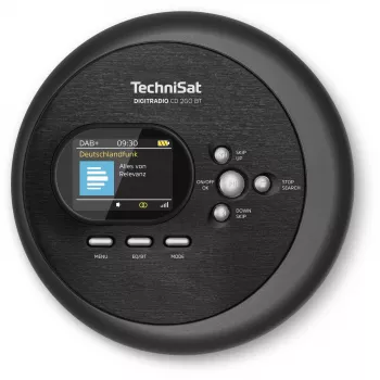 Reproductor de CD portátil TechniSat DIGITRADIO CD 2GO BT negro MP3 DAB+ FM