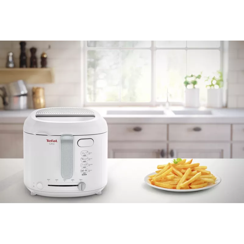 Tefal Uno FF203130 Freidora individual 1,8 l de pie 1600 W Freidora blanca