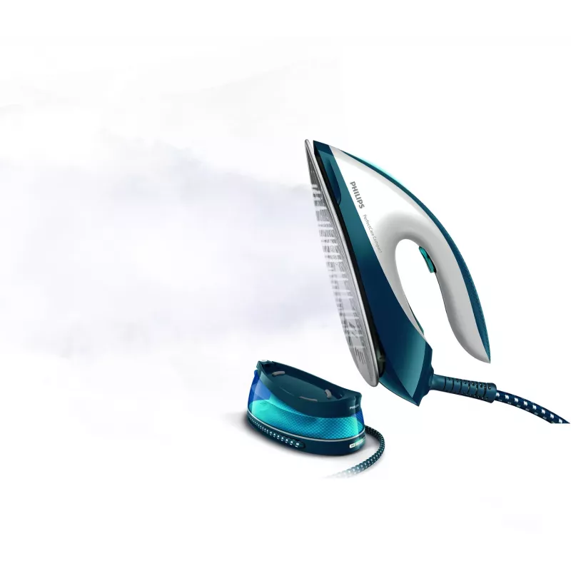 Philips GC7840/20 Centro de planchado a vapor 2400 W 1,5 L Suela SteamGlide azul, blanco