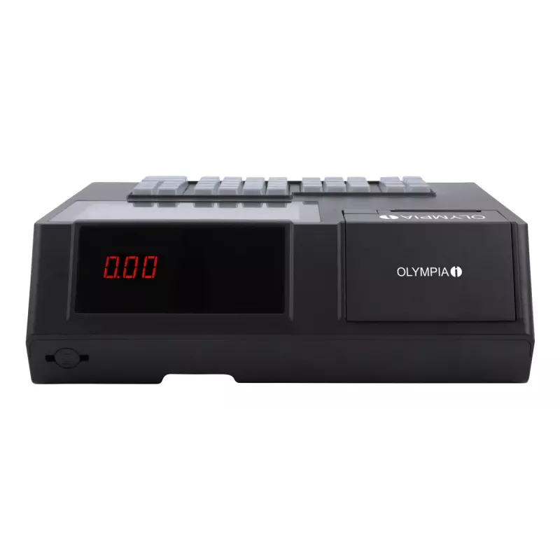 caja registradora Olympia K200 – impresora térmica directa, 10.000 PLUs, pantalla LED de 7 pulgadas