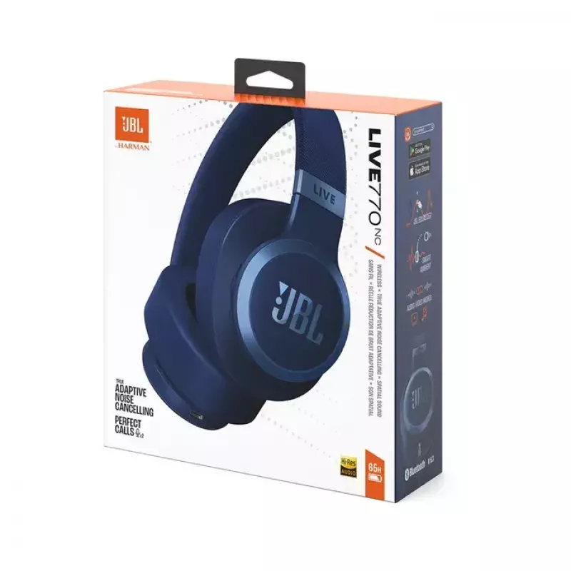 JBL Live 770NC auricular inalámbrico de diadema llamadas/música Bluetooth azul