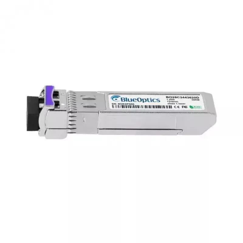 Transceptor SFP de fibra óptica BlueOptics 02310TEE-BO, interfaz cSFP, 1250 Mbit/s, plateado