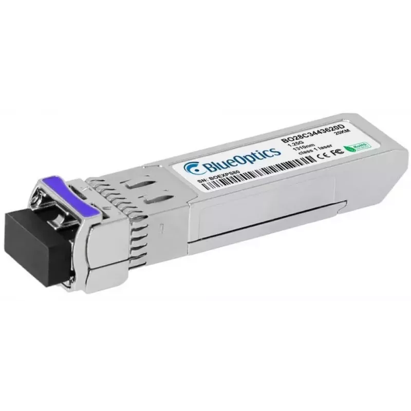 Módulo transceptor de red BlueOptics AT-SPBD20DUAL-14-BO — SFP de fibra óptica, interfaz cSFP, conector LC, aluminio