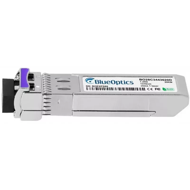 Módulo transceptor de red BlueOptics AT-SPBD20DUAL-14-BO — SFP de fibra óptica, interfaz cSFP, conector LC, aluminio