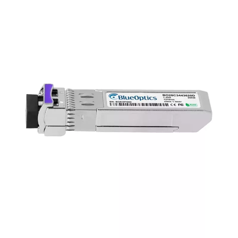 Transceptor SFP de fibra óptica BlueOptics LRM1301-BC+1-BO, cSFP, 1250 Mbit/s, Plata