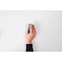 BakkerElkhuizen Grip Ratón inalámbrico, para diestros, diseño vertical, óptico, RF Wireless, 1600 DPI, Negro, Plata