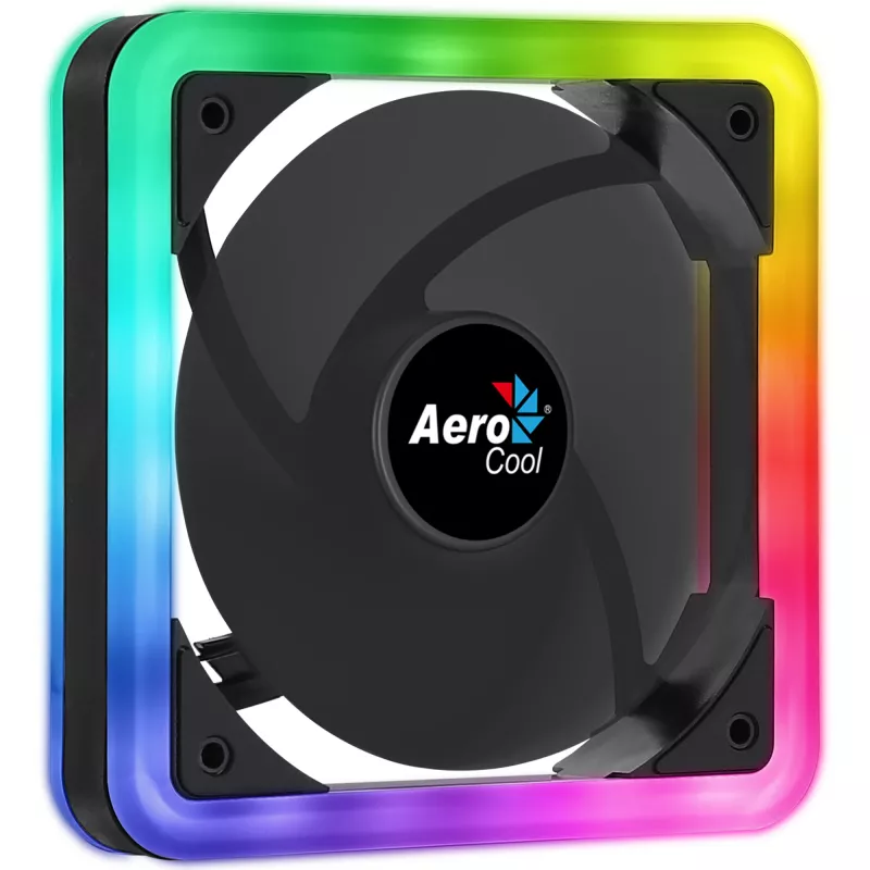 Ventilador para carcasa de ordenador Aerocool Edge 14 14 cm Negro