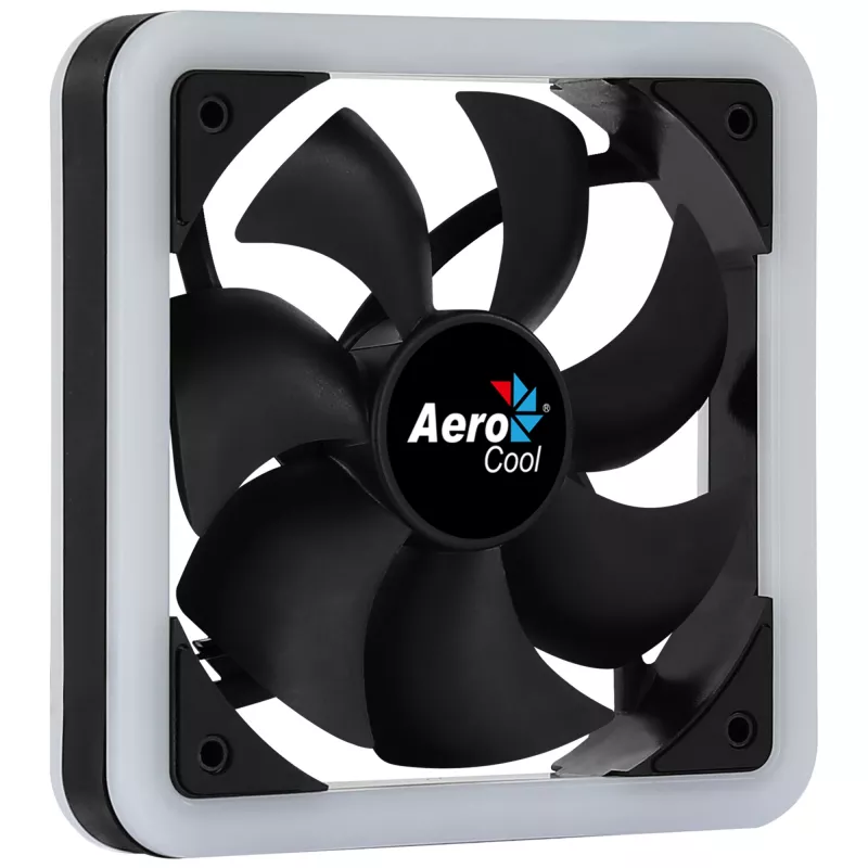 Ventilador para carcasa de ordenador Aerocool Edge 14 14 cm Negro