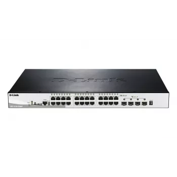 Switch D-Link 28 puertos Gigabit apilable POE Smart Managed incluye 4 x 10G SFP+
