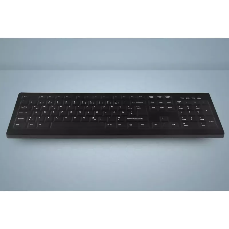 Active Key AK-C8100 teclado médico USB QWERTZ alemán negro tamaño completo 105 teclas