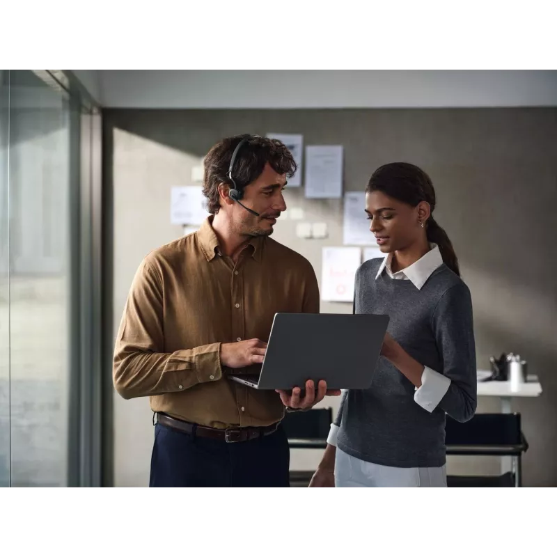 SHOKZ OpenMeet UC auriculares inalámbricos Bluetooth de conducción ósea para videoconferencia con adaptador USB-C