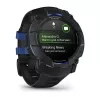 Garmin Instinct 3 AMOLED smartwatch, 50 mm, Black/Bolt Blue, correa de silicona (010-03020-03)
