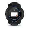Garmin Instinct 3 AMOLED smartwatch, 50 mm, Black/Bolt Blue, correa de silicona (010-03020-03)