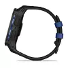 Garmin Instinct 3 AMOLED smartwatch, 50 mm, Black/Bolt Blue, correa de silicona (010-03020-03)