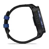 Garmin Instinct 3 AMOLED smartwatch, 50 mm, Black/Bolt Blue, correa de silicona (010-03020-03)