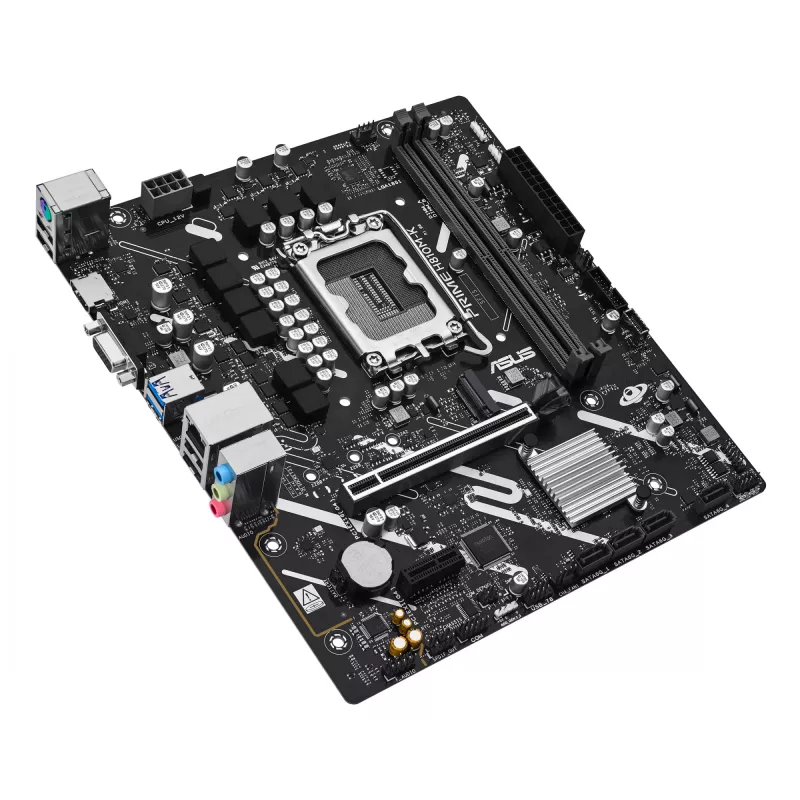Placa base ASUS PRIME H810M-K — Intel H810, LGA 1851 (Socket V1), micro ATX, DDR5, hasta 128 GB, M.2 y SATA III, Gigabit Ethernet