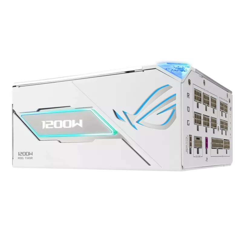 Fuente de alimentación ASUS ROG THOR-1200P3-WHITE-GAMING 1200 W ATX 20+4-Pin, 80 PLUS Platinum, blanca