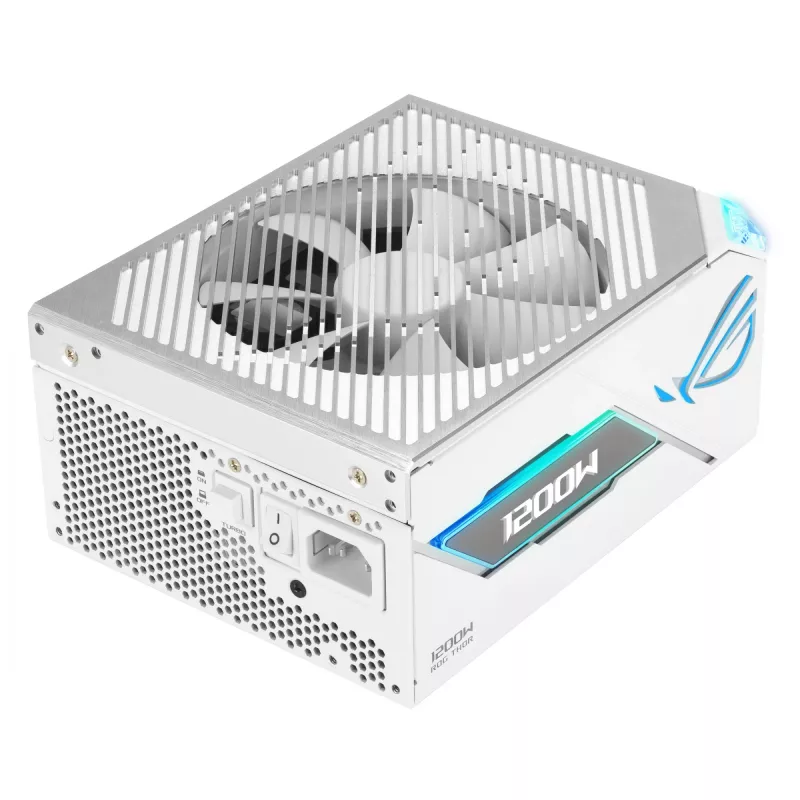 Fuente de alimentación ASUS ROG THOR-1200P3-WHITE-GAMING 1200 W ATX 20+4-Pin, 80 PLUS Platinum, blanca