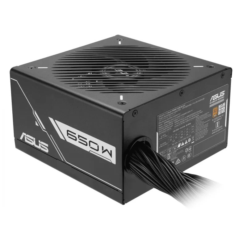 Fuente de alimentación ASUS Prime 650W ATX 20+4-Pin, 80 PLUS Bronze, negra, ventilador de 13,5 cm
