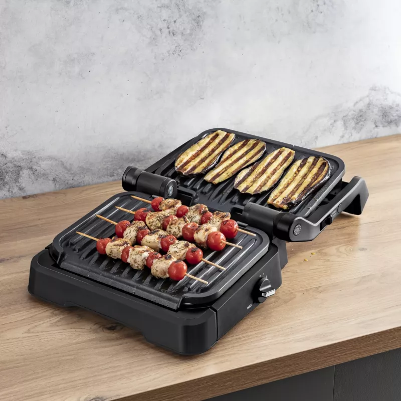 Parrilla de contacto Tefal OptiGrill 2in1 GC7728 2100W negra