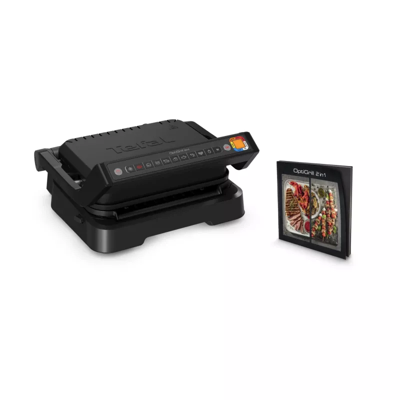 Parrilla de contacto Tefal OptiGrill 2in1 GC7728 2100W negra