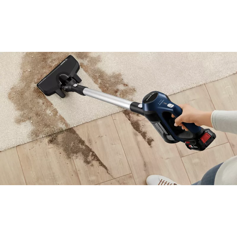 Bosch Serie 6 BBS611PCK aspirador escoba 2 en 1 aspirador vertical batería en seco filtro higiénico sin bolsa azul 2,5 Ah