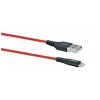 Cable USB-A a Lightning para móvil SCHWAIGER LPRO410 501, USB 2.0, 1,2 m, rojo