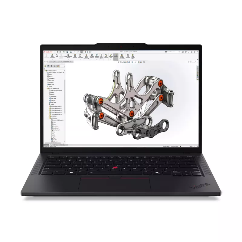 Lenovo ThinkPad P14s Gen 6 (AMD) Copilot+ PC AMD Ryzen AI 7 PRO Estación de trabajo móvil 35,6 cm (14 inch) Pantalla táctil WUXGA 64 GB DDR5-SDRAM 1 TB SSD Wi-Fi 7 (802.11be) Windows 11 Pro alemán negro