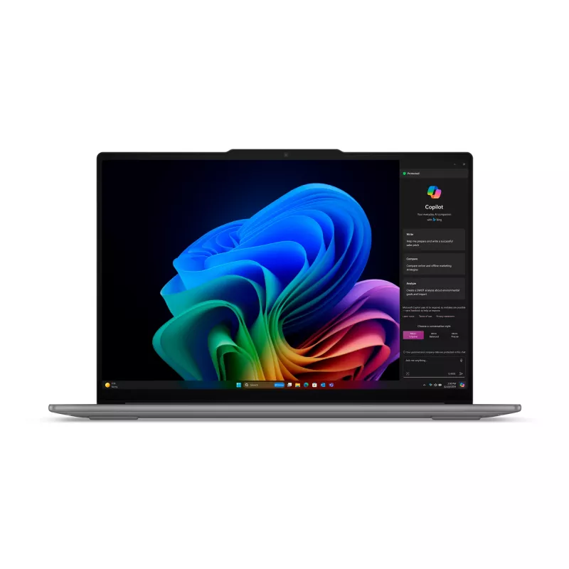 Lenovo Yoga Slim 7 15ILL9 Copilot+ PC Intel Core Ultra 7 256V Portátil 38,9 cm (15,3 inch) 2.8K 16 GB LPDDR5x-SDRAM 1 TB SSD Wi-Fi 7 (802.11be) Windows 11 Home alemán gris