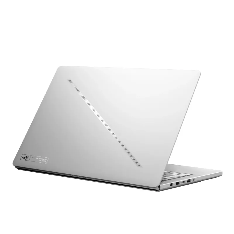 Portátil ASUS ROG Zephyrus G14 GA403WR — AMD Ryzen AI 9 HX 370, 14 inch WQXGA+ 2880×1800, 32GB LPDDR5x, 2TB SSD, RTX 5070 Ti, Windows 11 Home, blanco