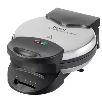Gofrera Tefal WM310D 5 gofres 1000 W negro acero inoxidable