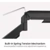 Soporte de monitor con pistón de gas eSTUFF GLB227012, regulable en altura, compatible con VESA