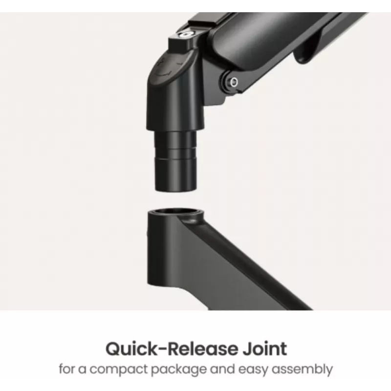 Soporte de monitor con pistón de gas eSTUFF GLB227012, regulable en altura, compatible con VESA