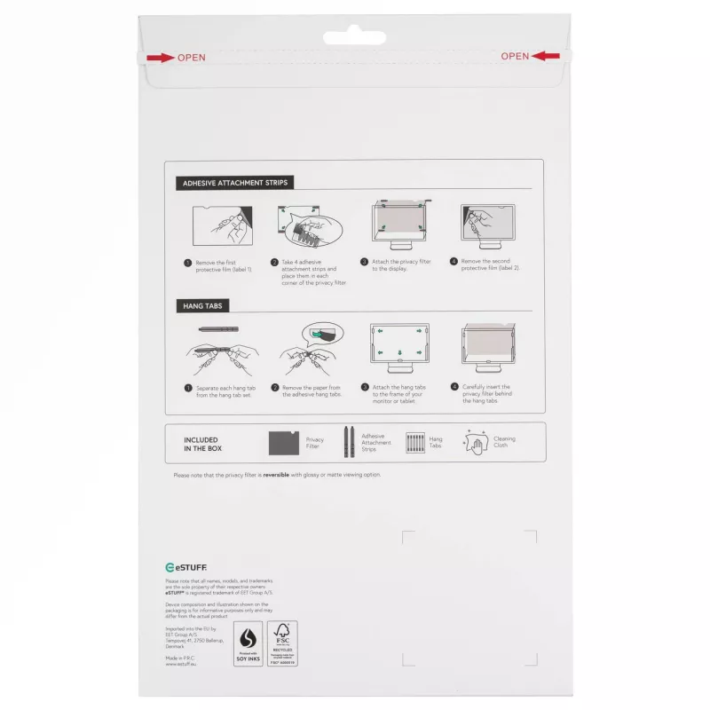 Filtro de privacidad para pantalla eSTUFF GLBE16351231 16