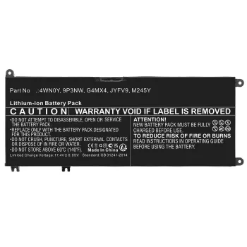 Batería RAYOVAC CoreParts MBXDE-BA0274 para Dell Inspiron 13 (56,00 Wh, 15,2 V, 3685 mAh)