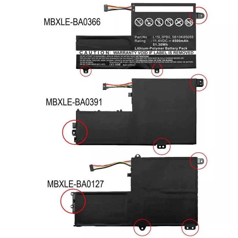 CoreParts MBXLE-BA0127 batería de repuesto para portátil