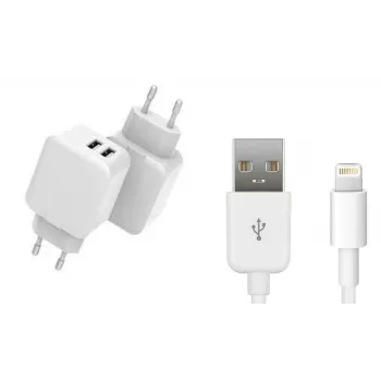Cargador móvil para smartphone CoreParts MBXUSB-AC0007 blanco AC interior