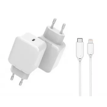Cargador móvil universal CoreParts MBXUSB-AC0015 blanco AC carga rápida interior
