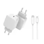 Cargador móvil universal CoreParts MBXUSB-AC0015 blanco AC carga rápida interior