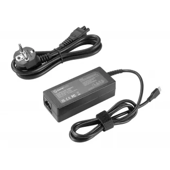 Fuente de alimentación/inversor CoreParts MBXUSBC-AC0009 interior 65 W negro