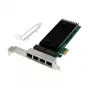 Tarjeta de red PCIe x1 MicroConnect MC-PCIEX1-82575-Q con controlador Intel 82575