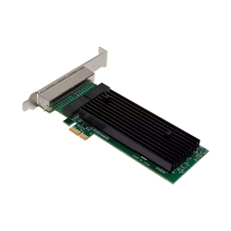Tarjeta de red PCIe x1 MicroConnect MC-PCIEX1-82575-Q con controlador Intel 82575