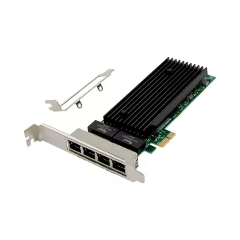MicroConnect MC-PCIEX1-82576-Q Tarjeta de red Gigabit de cuatro puertos, PCIe x1, Intel 82576