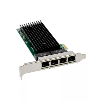 MicroConnect MC-PCIEX1-82576-Q Tarjeta de red Gigabit de cuatro puertos, PCIe x1, Intel 82576
